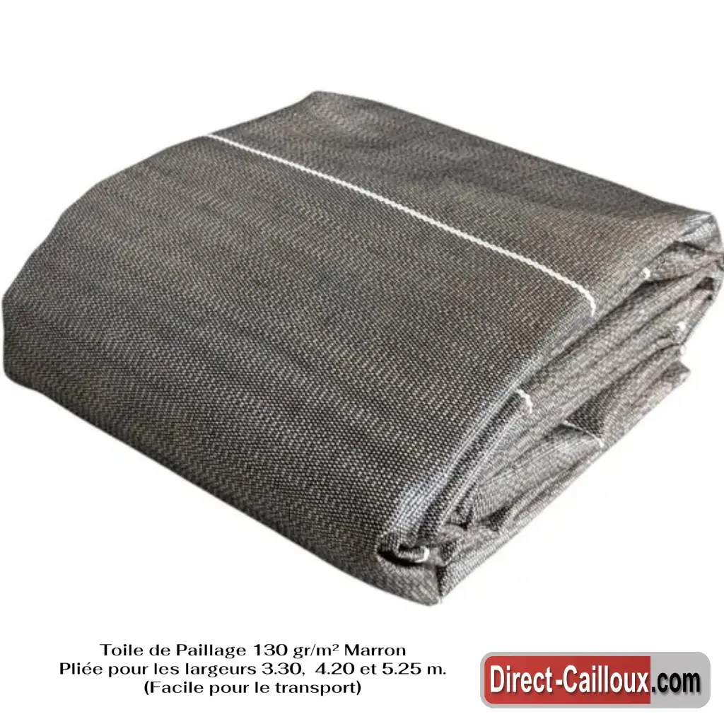Toile de Paillage  Plié largeur 3.30 4.20 et 5.25 m. Marron 130 gr_m² Direct-Cailloux.com.webp