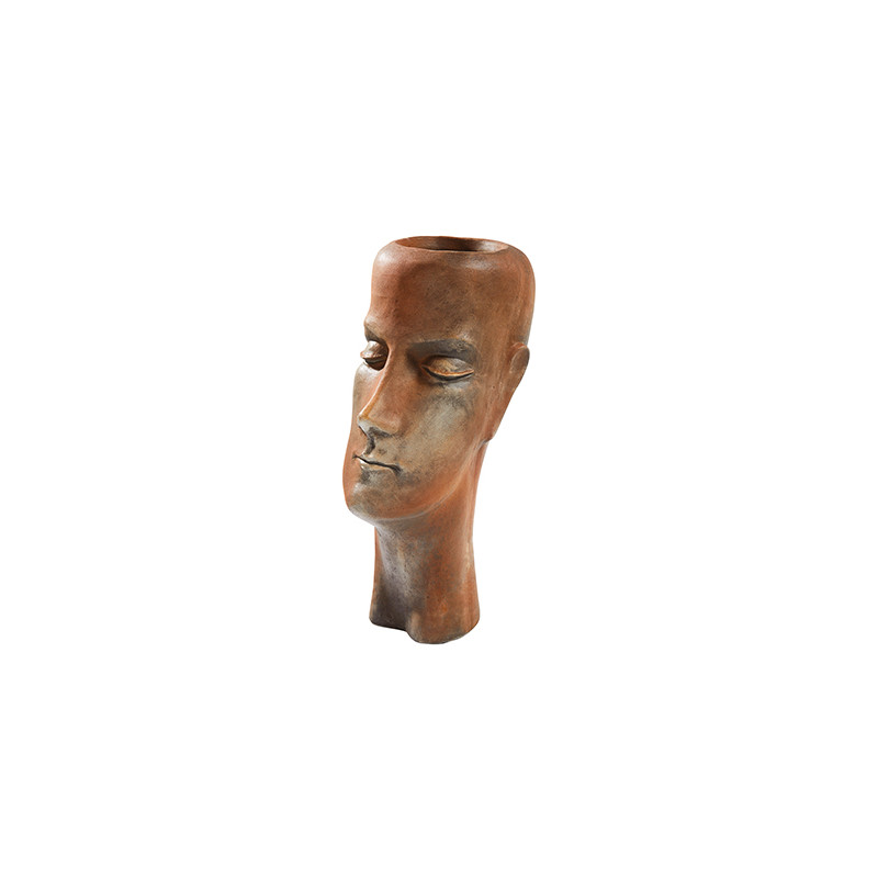 Jardinière Visage Demi Rouille