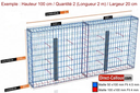 Gabion Optimisé - Largeur 20  cm / 8 Hauteurs au choix / Longueur au choix à partir de 5m