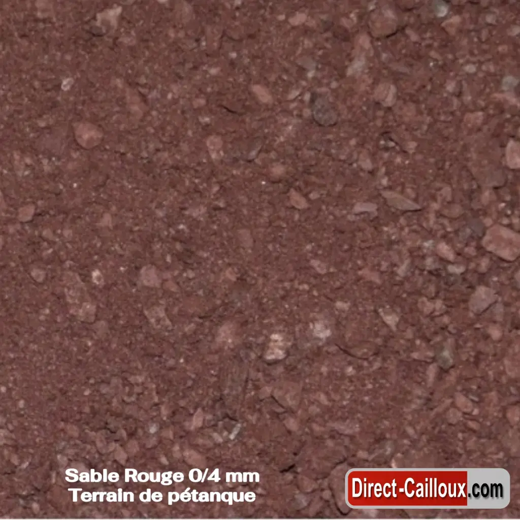 Sable Rouge 0/4 mm - Terrain de Pétanque
