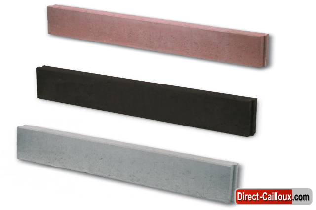 Bordure droite Béton 1m / 3 coloris