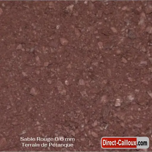 Sable Rouge 0/4 mm - Terrain de Pétanque