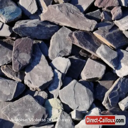 Ardoise Violette 40/70 mm - Vrac Retrait Dépôt